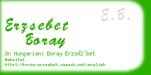 erzsebet boray business card